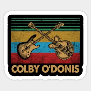 Graphic Proud O'Donis Name Guitars Birthday 70s 80s 90s Sticker